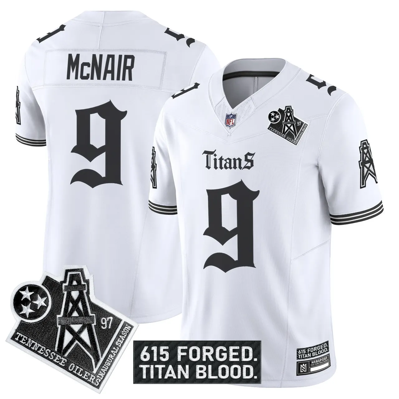 Gothic Shadows Drop' Tennessee Titans Nike Vapor Limited Stitched Jersey - Black - Image 19