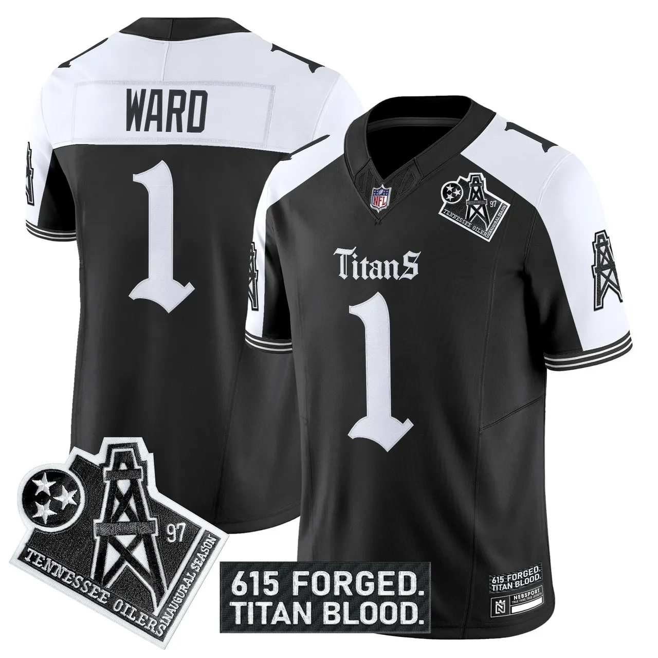Gothic Shadows Drop' Tennessee Titans Nike Vapor Limited Stitched Jersey - Black - Image 21