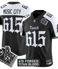 Gothic Shadows Drop' Tennessee Titans Nike Vapor Limited Stitched Jersey - Black - Image 22