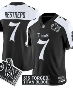 Gothic Shadows Drop' Tennessee Titans Nike Vapor Limited Stitched Jersey - Black - Image 23