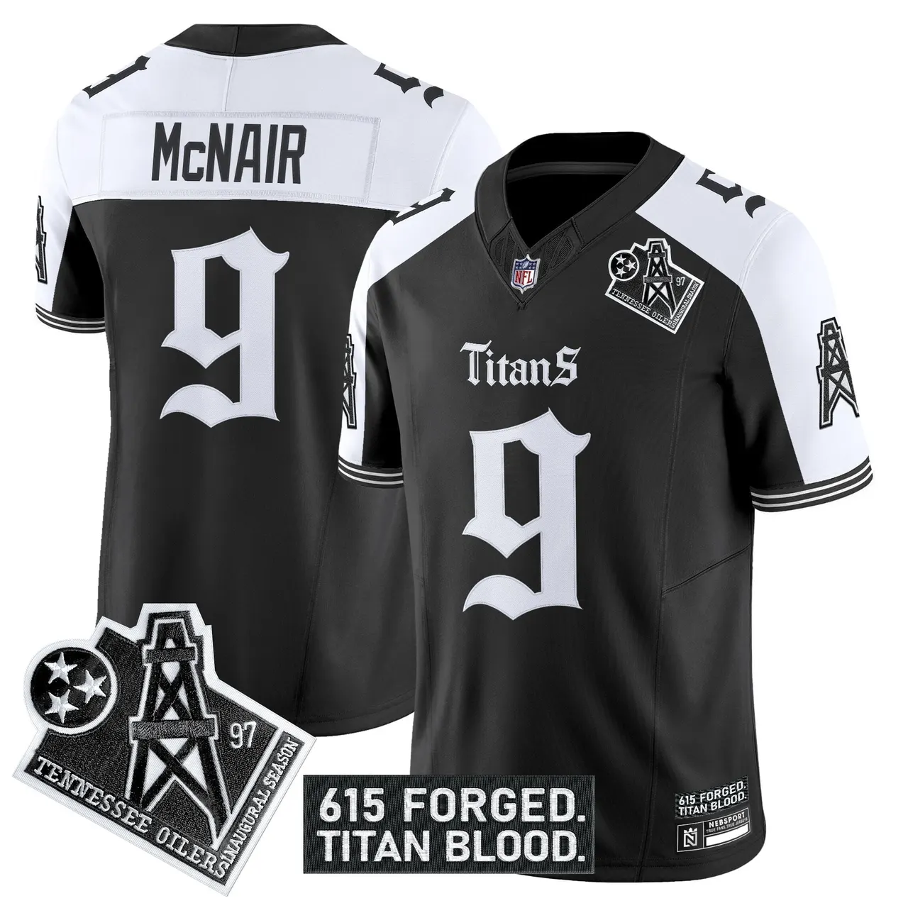 Gothic Shadows Drop' Tennessee Titans Nike Vapor Limited Stitched Jersey - Black - Image 29