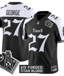 Gothic Shadows Drop' Tennessee Titans Nike Vapor Limited Stitched Jersey - Black - Image 30