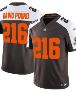 Dawg Edition' Cleveland Browns Nike Vapor Limited Stitched Jersey - Anthracite - Image 11