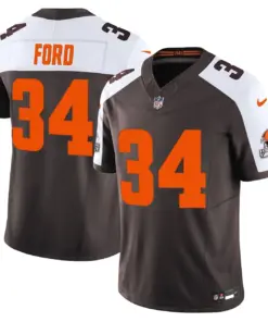 Dawg Edition' Cleveland Browns Nike Vapor Limited Stitched Jersey - Anthracite - Image 16