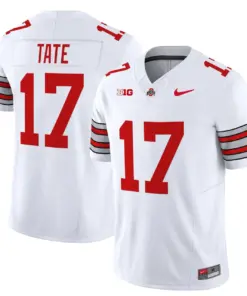Nike 2025 Ohio State Buckeyes 'Heritage Stripe' Vapor Limited Stitched Jersey - White - Image 4