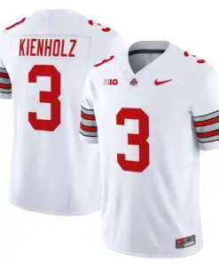 Nike 2025 Ohio State Buckeyes 'Heritage Stripe' Vapor Limited Stitched Jersey - White - Image 6