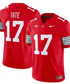 Nike 2025 Ohio State Buckeyes 'Heritage Stripe' Vapor Limited Stitched Jersey - White - Image 14
