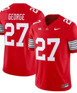 Nike 2025 Ohio State Buckeyes 'Heritage Stripe' Vapor Limited Stitched Jersey - White - Image 18