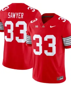 Nike 2025 Ohio State Buckeyes 'Heritage Stripe' Vapor Limited Stitched Jersey - White - Image 19