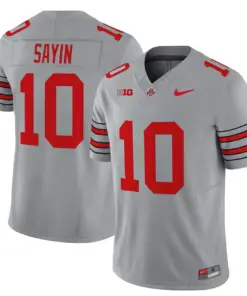 Nike 2025 Ohio State Buckeyes 'Heritage Stripe' Vapor Limited Stitched Jersey - White - Image 22