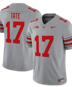 Nike 2025 Ohio State Buckeyes 'Heritage Stripe' Vapor Limited Stitched Jersey - White - Image 24