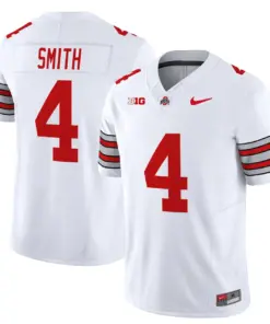 Nike 2025 Ohio State Buckeyes 'Heritage Stripe' Vapor Limited Stitched Jersey - White