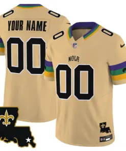 New Orleans Saints Nike 2025 Vapor Custom Limited Stitched Jersey - White - Image 3