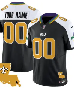 New Orleans Saints Nike 2025 Vapor Custom Limited Stitched Jersey - White - Image 4