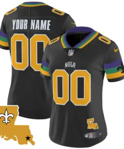 New Orleans Saints Nike 2025 Vapor Custom Limited Stitched Jersey - White - Image 6