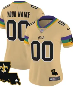 New Orleans Saints Nike 2025 Vapor Custom Limited Stitched Jersey - White - Image 7