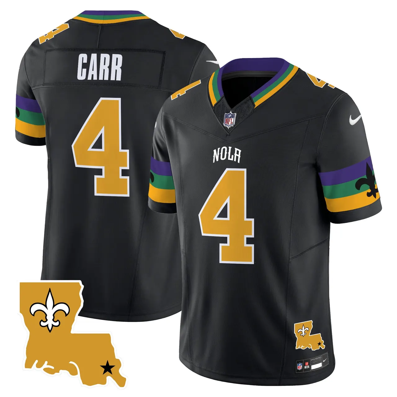 New Orleans Saints Nike 2025 Vapor Limited Stitched Jersey - White - Image 12