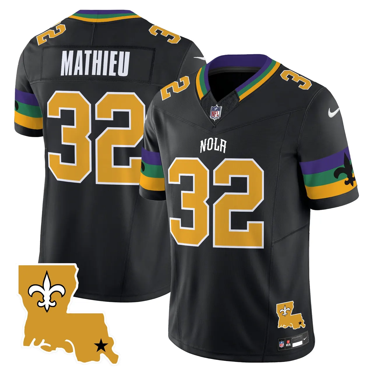 New Orleans Saints Nike 2025 Vapor Limited Stitched Jersey - White - Image 15