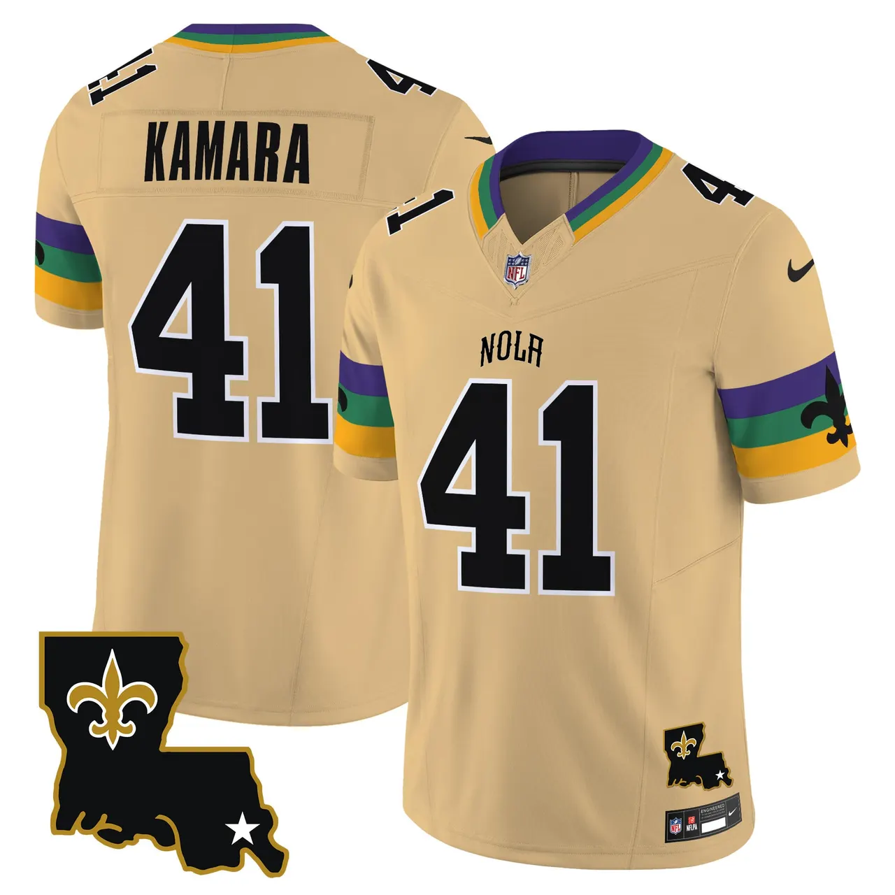 New Orleans Saints Nike 2025 Vapor Limited Stitched Jersey - White - Image 18