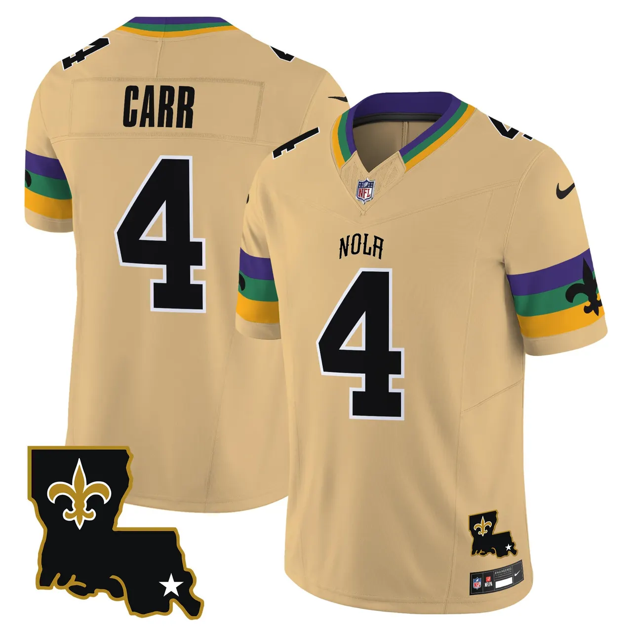 New Orleans Saints Nike 2025 Vapor Limited Stitched Jersey - White - Image 20