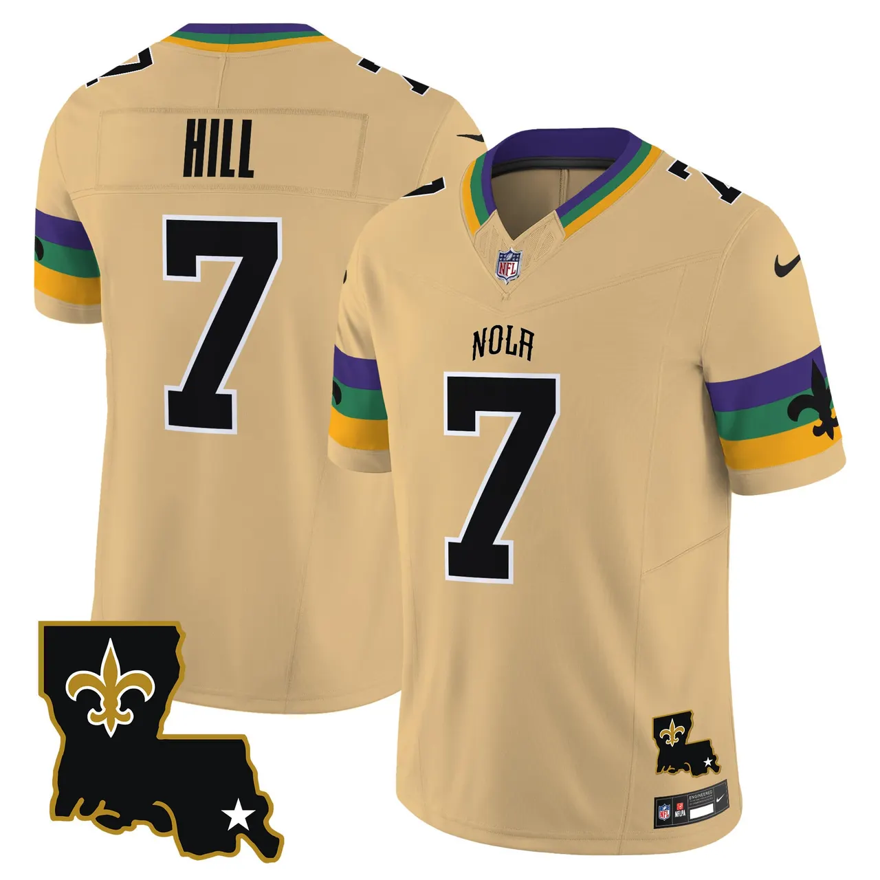 New Orleans Saints Nike 2025 Vapor Limited Stitched Jersey - White - Image 22