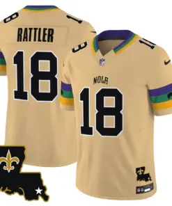 New Orleans Saints Nike 2025 Vapor Limited Stitched Jersey - White - Image 24