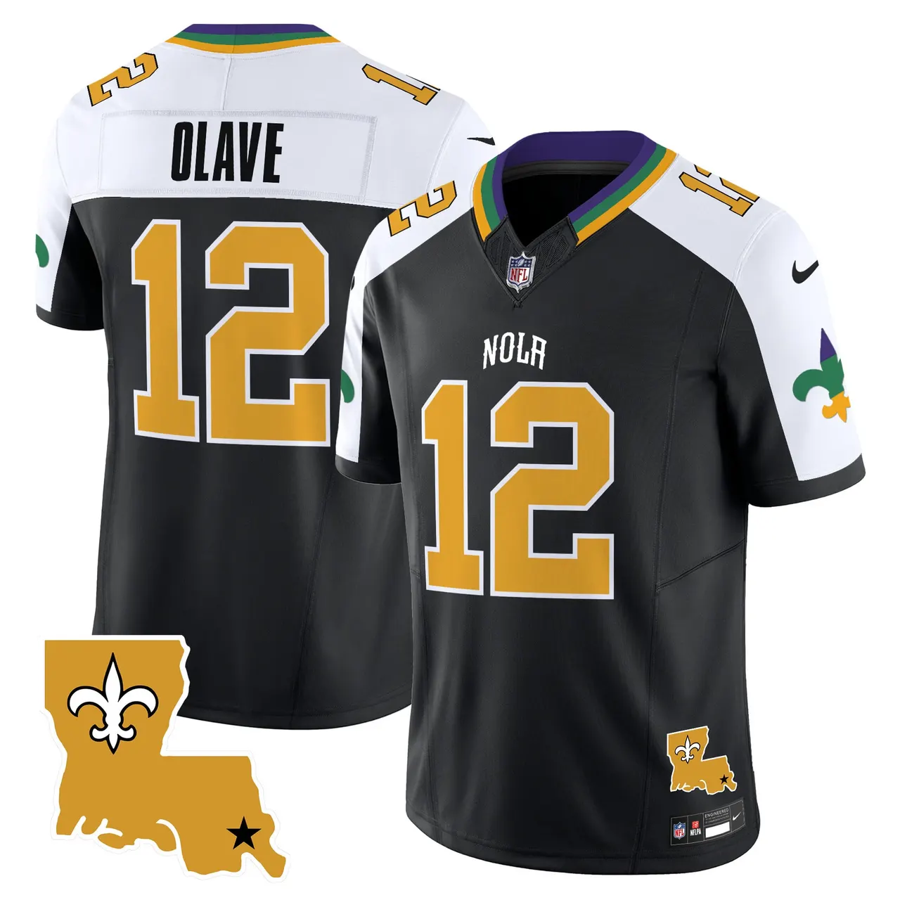 New Orleans Saints Nike 2025 Vapor Limited Stitched Jersey - White - Image 25