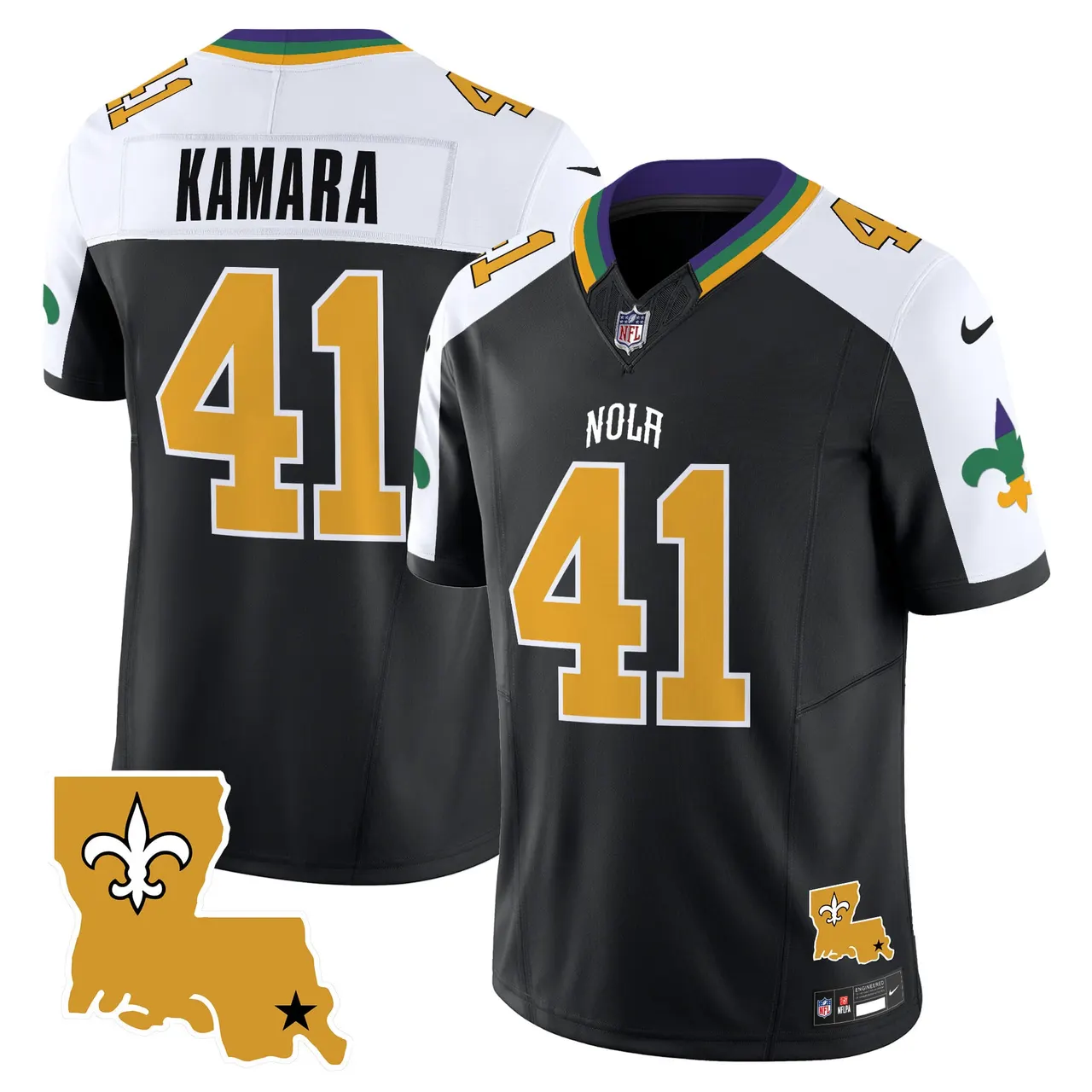 New Orleans Saints Nike 2025 Vapor Limited Stitched Jersey - White - Image 26