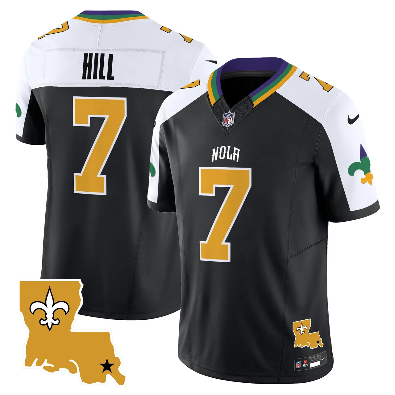 New Orleans Saints Nike 2025 Vapor Limited Stitched Jersey - White - Image 30