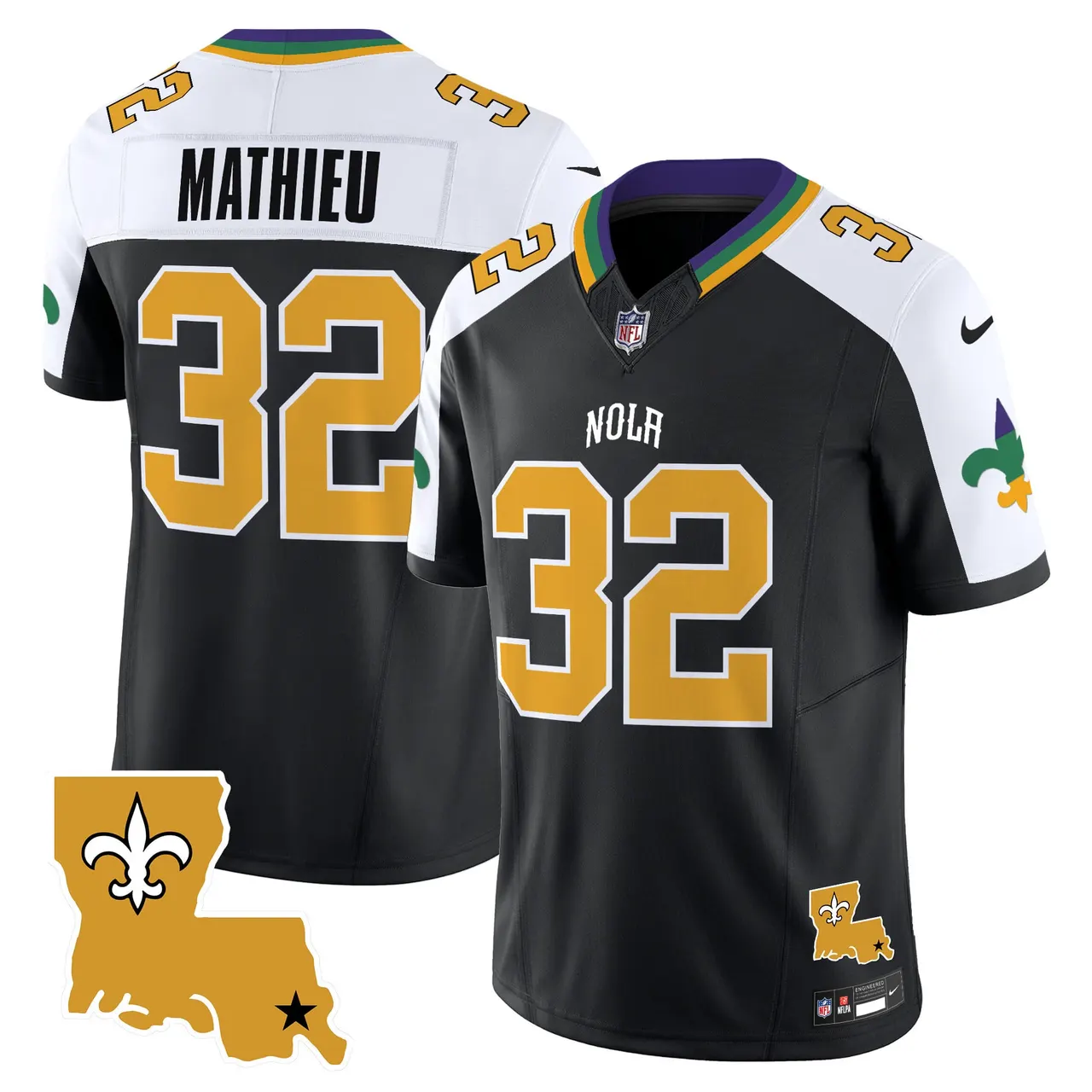 New Orleans Saints Nike 2025 Vapor Limited Stitched Jersey - White - Image 31