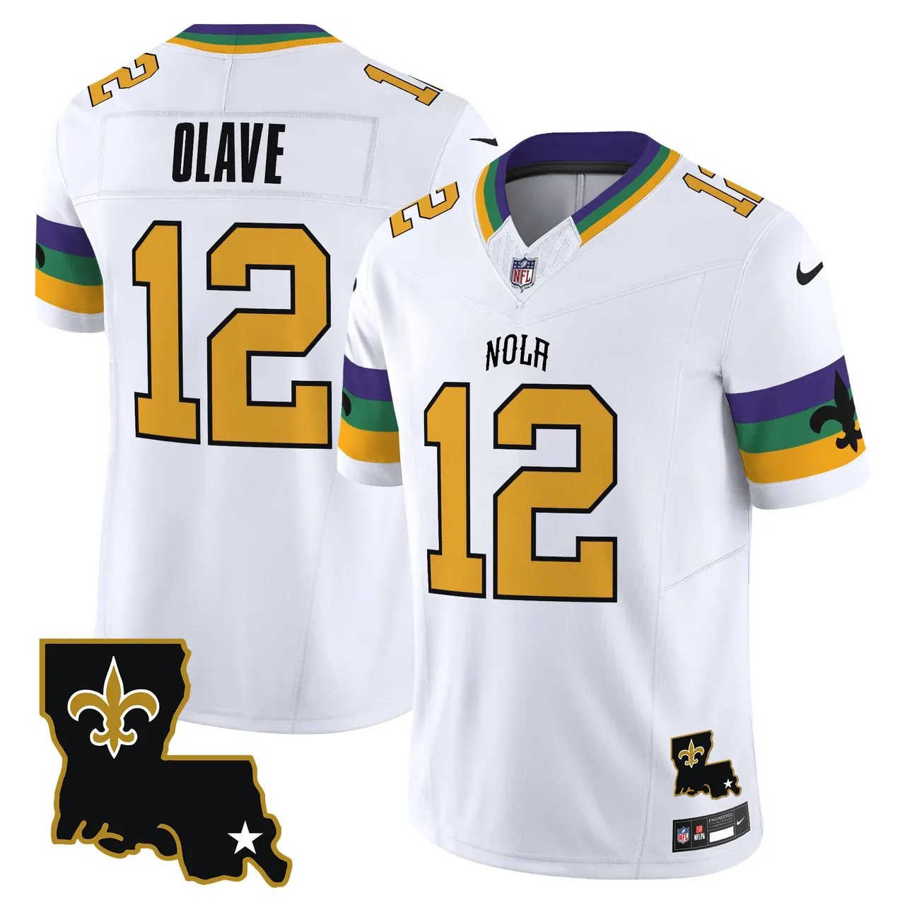 New Orleans Saints Nike 2025 Vapor Limited Stitched Jersey - White