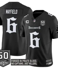Pirate Shadows Edition' Tampa Bay Buccaneers Nike Limited Stitched Jersey - Black - Image 5