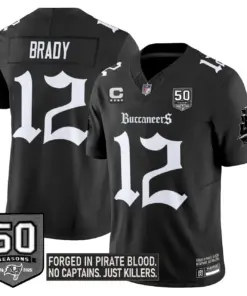 Pirate Shadows Edition' Tampa Bay Buccaneers Nike Limited Stitched Jersey - Black - Image 6
