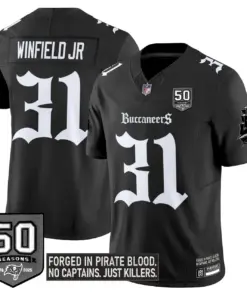 Pirate Shadows Edition' Tampa Bay Buccaneers Nike Limited Stitched Jersey - Black - Image 10