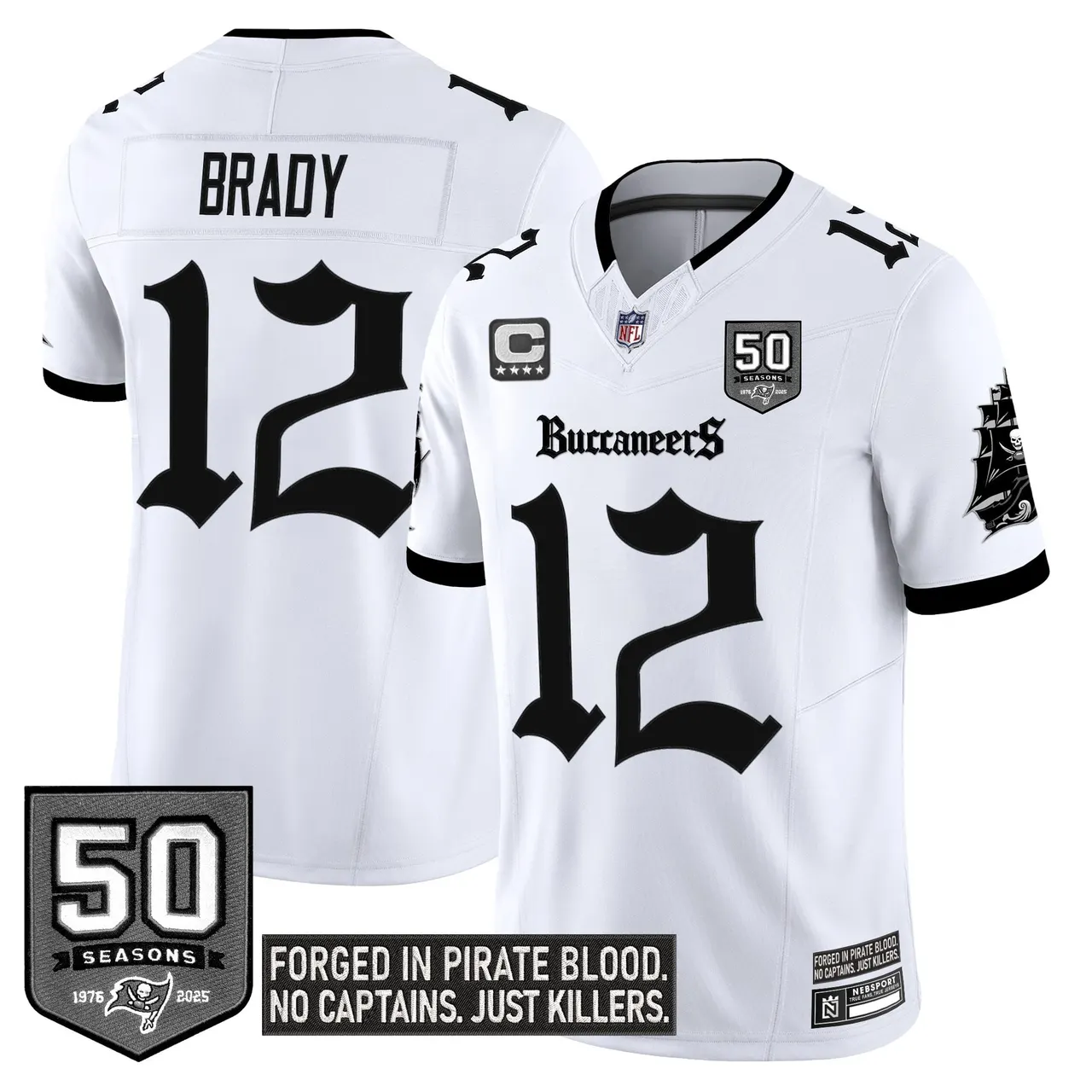 Pirate Shadows Edition' Tampa Bay Buccaneers Nike Limited Stitched Jersey - Black - Image 17