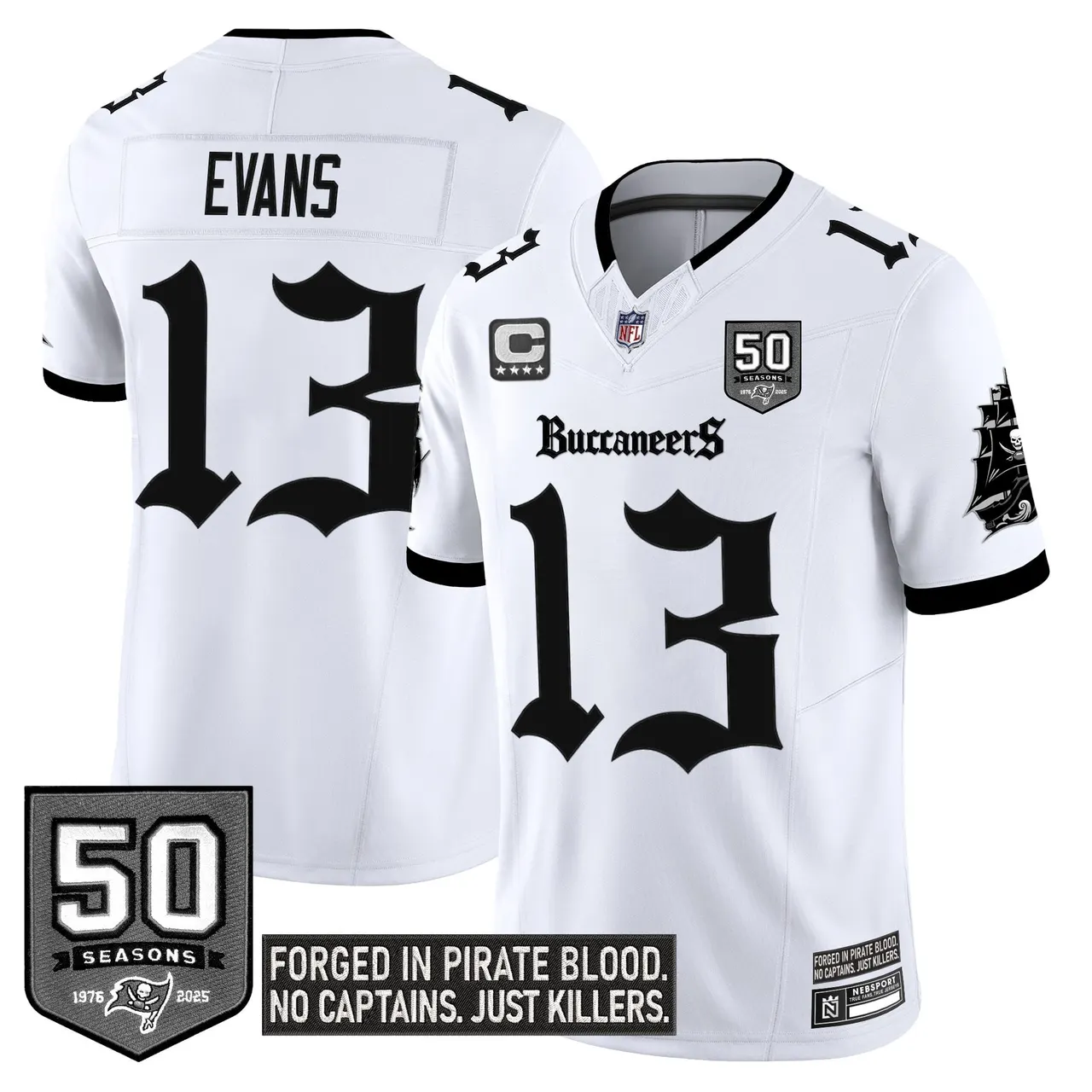 Pirate Shadows Edition' Tampa Bay Buccaneers Nike Limited Stitched Jersey - Black - Image 18