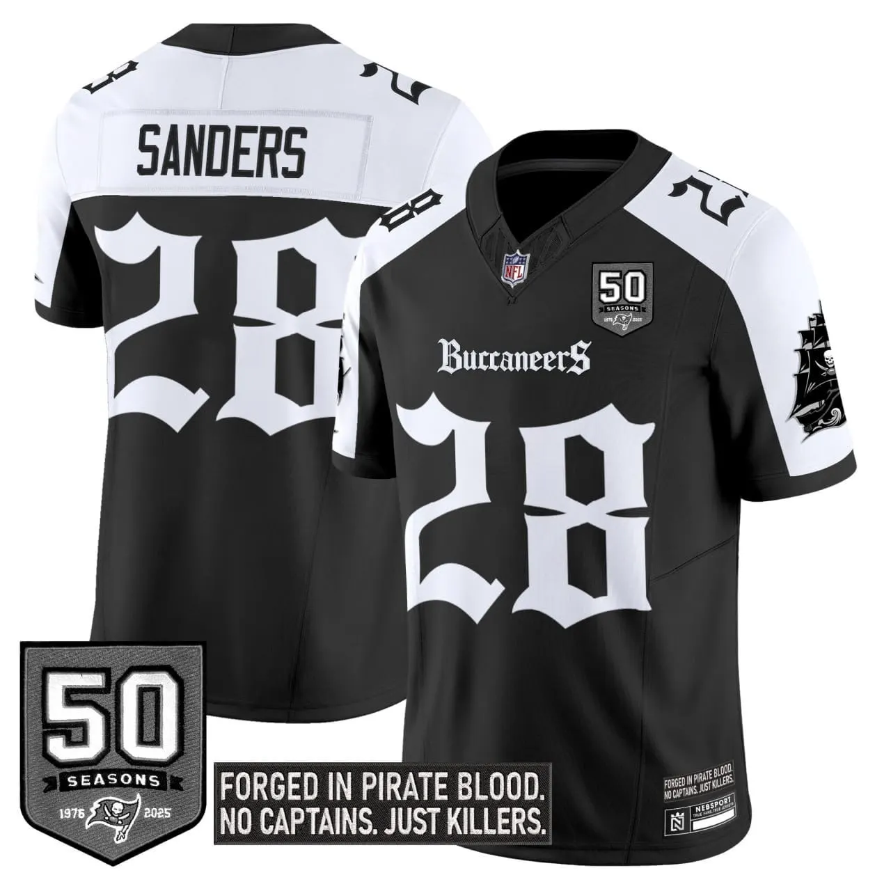 Pirate Shadows Edition' Tampa Bay Buccaneers Nike Limited Stitched Jersey - Black - Image 25