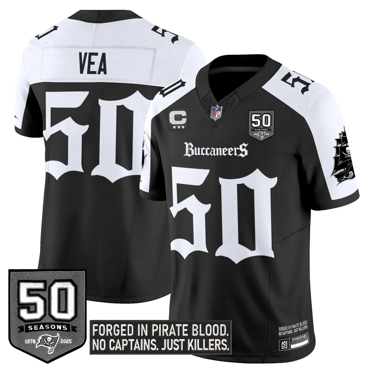 Pirate Shadows Edition' Tampa Bay Buccaneers Nike Limited Stitched Jersey - Black - Image 31