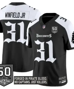 Pirate Shadows Edition' Tampa Bay Buccaneers Nike Limited Stitched Jersey - Black - Image 32
