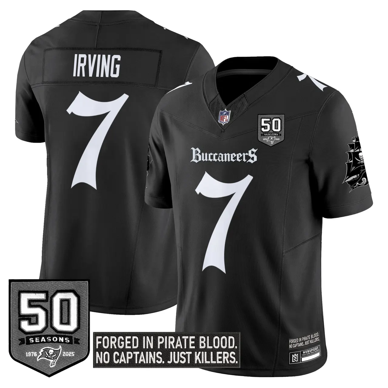 Pirate Shadows Edition' Tampa Bay Buccaneers Nike Limited Stitched Jersey - Black