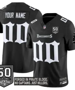 Pirate Shadows Edition' Tampa Bay Buccaneers Nike Custom Limited Stitched Jersey - Black