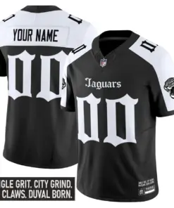 Duvall Shadows Edition' Jacksonville Jaguars Nike Vapor Custom Stitched Jersey - Black - Image 3