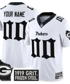 Alternative view of Frozen Tundra Edition' Green Bay Packers Nike Vapor Custom Limited Stitched Jersey - Black