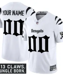 Alternative view of Jungle Shadows Edition' Cincinnati Bengals Nike Vapor Custom Limited Stitched Jersey - Black