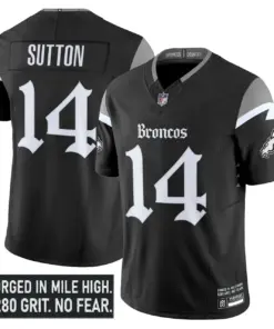Mile High Shadows Edition' Denver Broncos Nike Vapor Limited Stitched Jersey - Black - Image 4