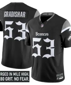 Mile High Shadows Edition' Denver Broncos Nike Vapor Limited Stitched Jersey - Black - Image 7