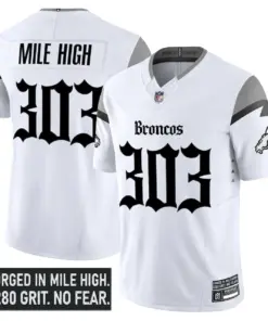 Mile High Shadows Edition' Denver Broncos Nike Vapor Limited Stitched Jersey - Black - Image 9