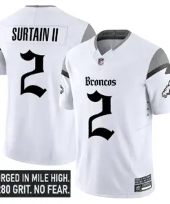 Mile High Shadows Edition' Denver Broncos Nike Vapor Limited Stitched Jersey - Black - Image 10