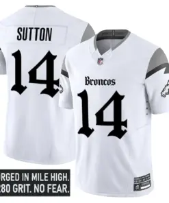 Mile High Shadows Edition' Denver Broncos Nike Vapor Limited Stitched Jersey - Black - Image 11