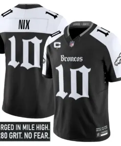 Mile High Shadows Edition' Denver Broncos Nike Vapor Limited Stitched Jersey - Black - Image 15